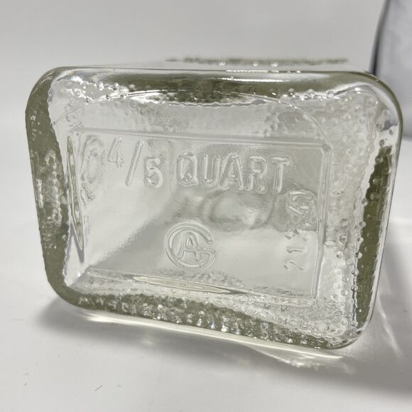 Vintage Alfred Schladerer Glass Bottle Germany Deer Scene Embossed No Cork - Picture 7 of 8